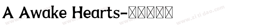 A Awake Hearts字体转换